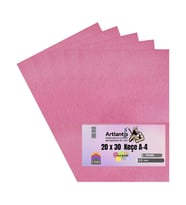 Pembe Keçe A4 2 mm 20x30 cm 5 li 1 Paket Okul Kreş Etkinlik