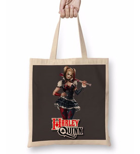 Harley Quinn 02 Bez Çanta Uzun Saplı