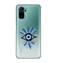 Redmi Note 10/Note 10S Uyumlu Nazar Göz Desenli Şeffaf Telefon Kılıfı