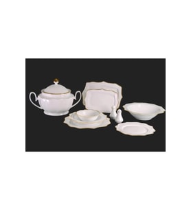 Royal London Diana Gold 60 Parça Porselen Yemek Takımı RL01-109 