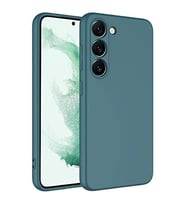 Coverzone Samsung Galaxy S23 ?le Uyumlu K?l?f Z-Mara Lansman Vieri Tam Koruma Arka Kapak Kamera Koruma �?k?nt?l? P�r�zs�z Y�zey Koyu Ye?il