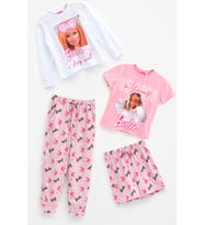 Barbie 4'lü Tshirt Pembe Şort Pantolon Takım