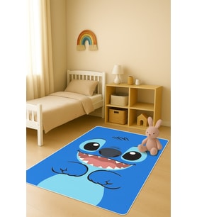Modern Desenli Dijital Baskı Kaymaz Taban Çocuk ve Genç Odası Halısı H0869