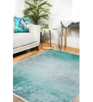 Dijital Kaymaz Yıkanabilir Mavi Minimalist Salon Halısı Mutfak Halısı Koridor Halısı Yolluk HLN327