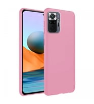 Xiaomi Redmi Note 10 Pro İnce Mat Silikon Kılıf Pembe