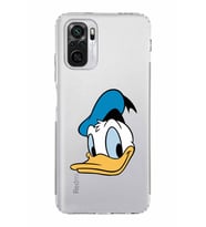 Xiaomi Redmi Note 10S  Kamera Korumalı Kapak Donald Duck Tasarımlı Şeffaf  Kılıf