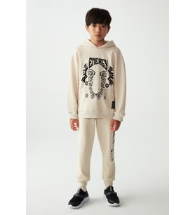 Erkek Çocuk Kapüşonlu Energy Baskılı Sweatshirt