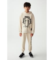 Erkek Çocuk Kapüşonlu Energy Baskılı Sweatshirt