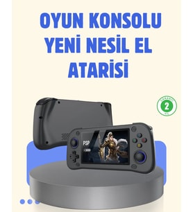 Mey İthalat® 4.3 İnç Ips Ekranlı Taşınabilir Oyun Konsolu 64Gb 10000 Oyun (Krem)