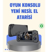 Mey İthalat® 4.3 İnç Ips Ekranlı Taşınabilir Oyun Konsolu 64Gb 10000 Oyun (Krem)