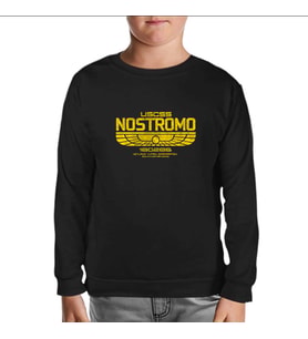 Alien - Nostromo Siyah Çocuk Sweatshirt
