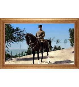 ALTIN ÇERÇEVELİ PASPARTULU TABLO CR560