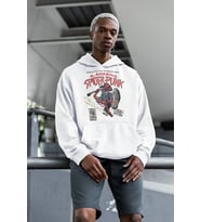 The Amazing Spider-Punk Baskılı Unisex Oversize Marvel Hoodie