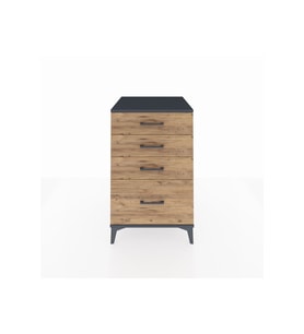 Kronos Komodin 4 Çekmeceli 60x59x96 Antrasit-Çam