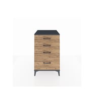 Kronos Komodin 4 Çekmeceli 60x59x96 Antrasit-Çam