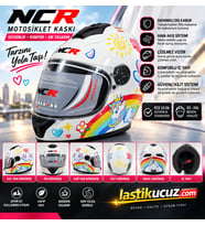 NCR Junior Çocuk Kaskı 802 (ECE-22.06) UNICRON BEYAZ GRAFİK
