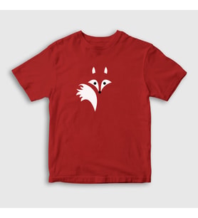 Presmono Unisex Çocuk Kırmızı Fire Fox Tilki T-Shirt 367579tt