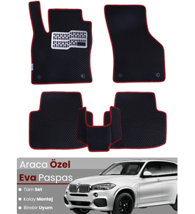 BMW X5 F15 (2013-2019) Uyumlu EVA Paspas Tam Set–Araca Özel,Su Geçirmez,Hızlı ve Kolay Montaj
