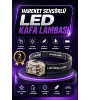 Wave Sensörlü LED Kafa Lambası Ayarlanabilir Işık Açılı Tasarım
