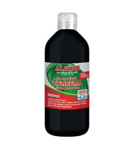 Alpino Tempera (Yıkanabilir) Boya 500 ml. SİYAH 