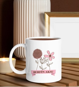 BK Gift Kişiye Özel Anneler Günü Temalı Beyaz Kupa Bardak, Anneler Günü Hediyesi, Anneye Hediye, Ev Hediyesi-4