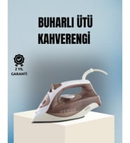 Northcity 2200 Watt Buharlı Ütü Kahverengi Seramik Tabanlı Şok Buharlı Model
