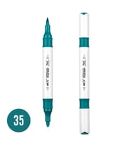 RİCH 17886-35 ART-X ÇİFT TARAFLI DUO AKRİLİK MARKER TURKUAZ YEŞİLİ