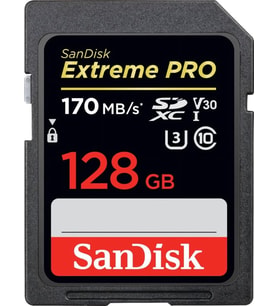 Sandisk Extreme Pro 128 Gb Sdxc Uhs-I Class 10 Hafıza Kartı Sdsdxxy-128G-Gn4In, 170Mb/Sn (Çok Renkli)