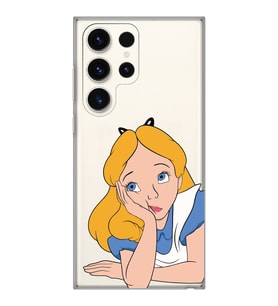 Samsung Galaxy S23 ULTRA Uyumlu Alice Tasarımlı Şeffaf Telefon Kılıfı