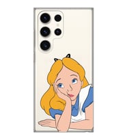 Samsung Galaxy S23 ULTRA Uyumlu Alice Tasarımlı Şeffaf Telefon Kılıfı