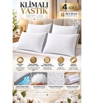 4 Adet Klimalı Silikon Yastık 800 Gram Saf Silikon