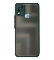 Newface İnfinix Hot 10 Play Kılıf Montreal Silikon Kapak - Yeşil