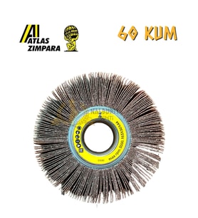 Atlas Flanşlı Mop Zımpara 165x50x44 - P60 Kum (Kırmızı)