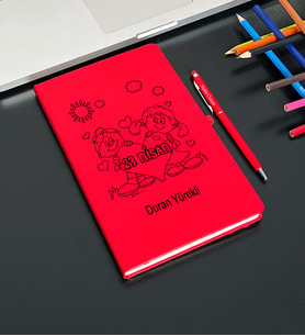 23 Nisan Tasarımlı Kişiye Özel Defter Ve Kalem Seti