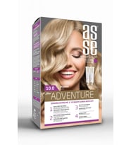 Asse Adventure Set Saç Boyası, Kalıcı ve Canlı Renkler 1+1 ikili Kullanım Seti (No10.0 SARI)