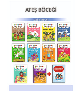 1.Sınıflar İçin Ateş Böceği Öykü Dizisi + Kitap Okuma Not Defteri (Beyaz)