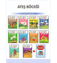 1.Sınıflar İçin Ateş Böceği Öykü Dizisi + Kitap Okuma Not Defteri (Beyaz)