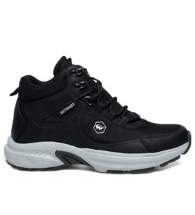 Trendyshose 2887 Autdoor Kaymaz Taban Spor Bot (Siyah - Füme)