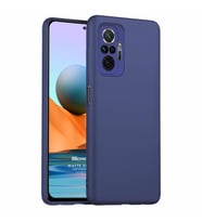 Microsonic Matte Silicone Xiaomi Redmi Note 10 Pro Max Kılıf Lacivert