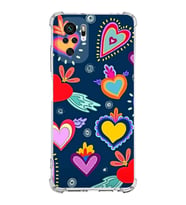PrintiFy Redmi 10 Uyumlu Retro Color 3 Baskılı Şeffaf Köşe Korumalı Antişok Kılıf
