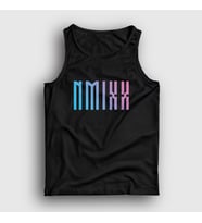 Presmono Unisex Siyah Logo Nmixx K Pop Atlet 436218tt