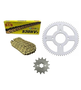 Arora CR 250 Cross Ön-Arka Zincir Dişli Seti Oringli Gold 14T-50T