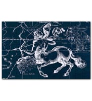Cakapuzzle Yay Burcu Görseli Siyah Beyaz Puzzle Yapboz MDF (Ahşap) (120 Parça)