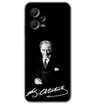 Redmi Note 12 5G Kılıf HD Desen Baskılı Kılıf - Atatürk İmza