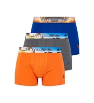 U.S. Polo Assn 80434 Erkek Saks Antrasit Turuncu 3 Lü Boxer