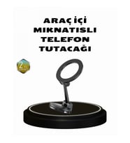 Mey İthalat® 360° Dönebilen Katlanır Manyetik Araç Telefon Tutucu – MagSafe Uyumlu, Kompakt ve Şık T