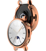 Huawei Watch GT 6 41mm Silikon Parlak Renkli Ekran Koruyuculu Kasa Koruyucu (42m (Rose)