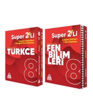 Örnek Akademi 8.Sınıf Süper İkili Türkçe ve Fen Bilimleri Seti 2 Kitap