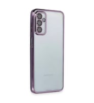 Samsung Galaxy M23 Kılıf Razer Lensli Silikon - Mor