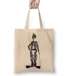 Charlie Chaplin Bez Çanta Uzun Saplı